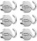 Newaner 6 Pezzi 20MM ganci magnetici 12KG forza, gancio magnetico staccabili potente ideale, ganci magnetici rotondi al neodimio per frigorifero da cucina, soffitto, griglia, Piccoli