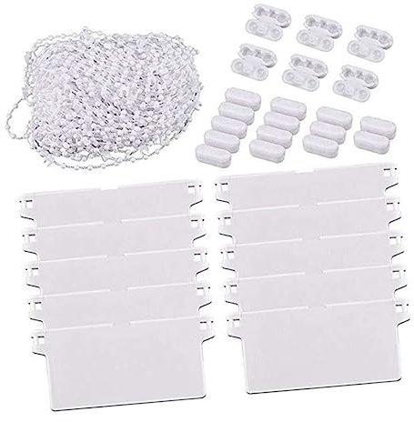 IMIKEYA Vorhang Zubehör Raumteiler Einfach Selbstklebende Vorhangschiene Fenster Sich Ausdehnender Vorhangdraht Stange Vertikale Jalousien Lamellen Vorhänge Weiß