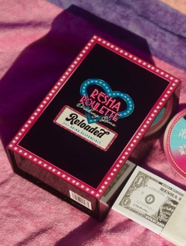 Caresha Please Resha Roulette Drinking Game Reloaded, Fun Card Games, 21+ Drinking Game Set with Spinner, Dare Cards, And Play Money, Adult Party Game for Game Nights, Birthdays, And Gathering