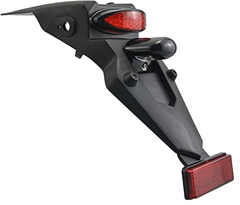 Asyduey Guardabarros Trasero Universal para Motocicleta con Luz Trasera LED para Guardabarros Trasero Universal para Motocicleta con Luz Trasera LED para