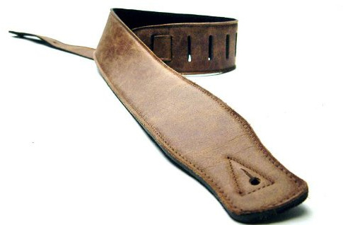 British Handmade Real Leather Guitar Strap: Finest Ultra Soft Italian Nappa Leather, 130cm long Foam Cushion Padded Guitar Belt - Suits Electric, Bass or Acoustic Instruments (inc Semi/Electro)