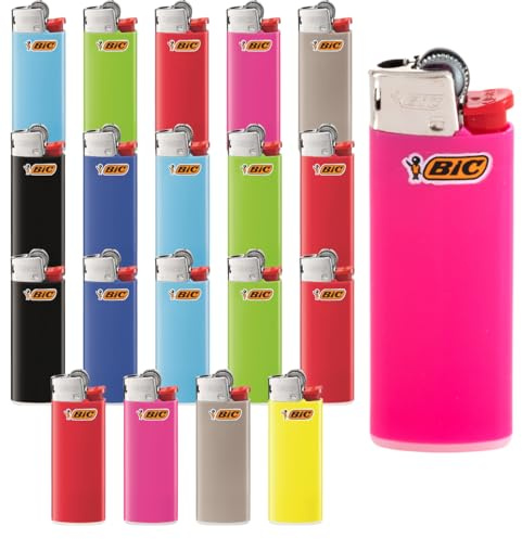 Accendino Bic Mini Colorato J25, 20 Pezzi