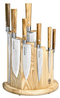 Böker Damast Olive Set Kochmesser