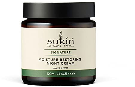 Sukin Signature Moisture Restoring Night Cream 120ml - rich in fatty acids; cruelty free & vegan friendly - replenishes the skin’s moisture levels & improves texture.