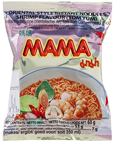 Mama Nouilles Instantanées Tom Yum Crevette 60 g - Pack de 30