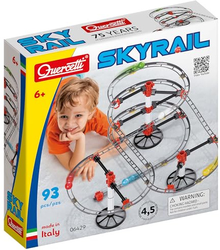 Quercetti 6429 Skyrail Starter Set Marble Runs STEM Educational Learning Toy