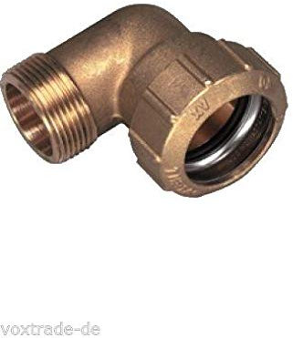 Raccordo per tubo in polietilene, 25 mm, raccordo a vite in ottone, DVGW, acqua potabile, qualità top (ottone, angolo MS 3/4 AG)