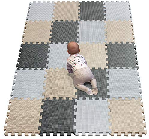 YIMINYUER® 20 Teilige (30cm×30cm×1cm Einzelstück), Puzzlematten Baby, Puzzlematte Spielmatte, Babys Puzzle Matten, Kinder Spielmatten R01R10R12G301020