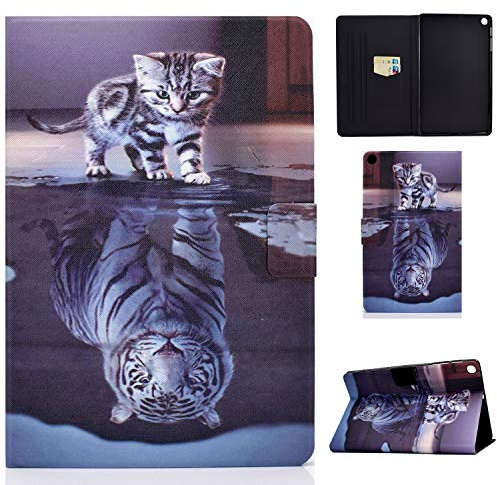 Succtop Schutzhülle für Galaxy Tab A 10.1 2019 T510/T515, PU-Leder Flip Standfunktion Mit Kartenschlitz für Samsung Galaxy Tab A 10.1 T510