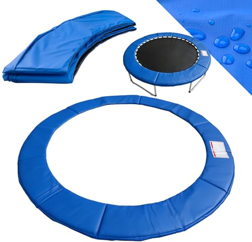 NONMON Trampolin Randabdeckung 244 cm, 30cm breit Federabdeckung für Gartentrampolin, reißfest UV-beständig Randschutz Trampolinzubehör Standardgröße - Blau