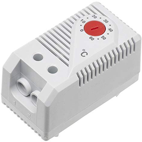 Thermostat 0-60 C N/C pour chauffage | 48,3 cm pour équipement / armoire thermostats / étagères d'armoire, 1 x quantité - TM-KTO011