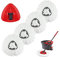 Spin Mop Ricarica Testa e Base di Ricambio Compatibile con Ocedar e Vileda EasyWring 2-in-1 Turbo Mop Microfibra Mop Pads per Triangolo Spin Mop Lavabile e Riutilizzabile (4 Pack)