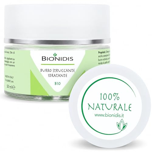 BIONIDIS – Burro Struccante Naturale Viso e Occhi, Struccante Waterproof Idratante e Delicato