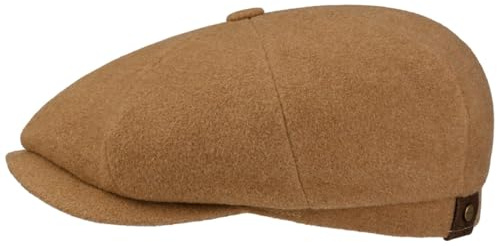 Stetson Hatteras Noir Schirmmütze Uni meliert Damen und Herren Herbst Winter