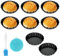 Nizirioo Lot De 8 Moules À Tartelettes, Moule À Quiche, 10cm Moule A Tarte À Fond Amovible, Mini Moule À Tartelette Moule Tartelette Fond Amovible Revêtement Antiadhésif Moule Pour Pâtisserie Maison