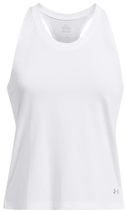Under Armour UA Launch Singlet, vit/reflekterande, MD