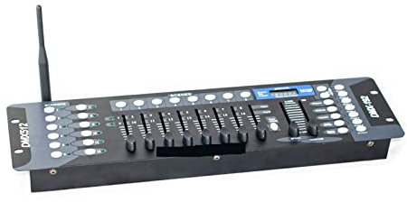 Controlador de DJ Inalámbrica DMX Controlador 192 DMX Controlador de iluminación de la etapa de la consola DMX512 Controlador LED DMX Controlador de espectáculos para aprender a mezclar