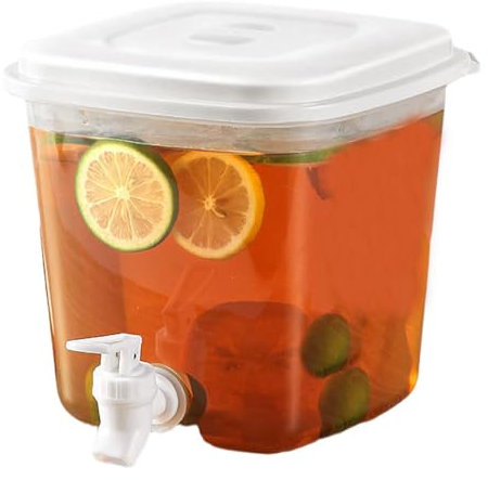 Dispenser Bevande con Rubinetto, 3,5 L Distributore di Acqua da Frigo, Refrigeratore in plastica, Contenitore per Bevande, Bollitore Freddo per Bevande da Festa, Succhi di frutta, tè freddo, Limonata