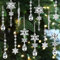 15 Stück Kristall Ornament Christbaumschmuck, Acryl Schneeflocke Eiszapfen Tropfen Baumschmuck, Christbaumschmuck eiszapfen Schneeflocken deko, Weihnachtsbaumanhänger Weihnachten Party Hochzeit