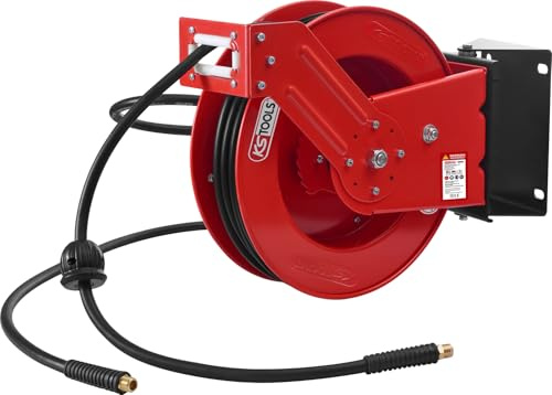 KS Tools 515.3425 Druckluft-Schlauchaufroller Ø10 mm, Anschluss 3/8, 20 m
