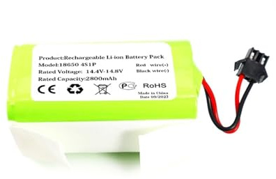 Batteria for aspirapolvere robot 3400mAh C465-J1-4S1P 4in19/66 compatibile for OKP Life, batteria for aspirapolvere K2 K3P K4 K5(2800mah)