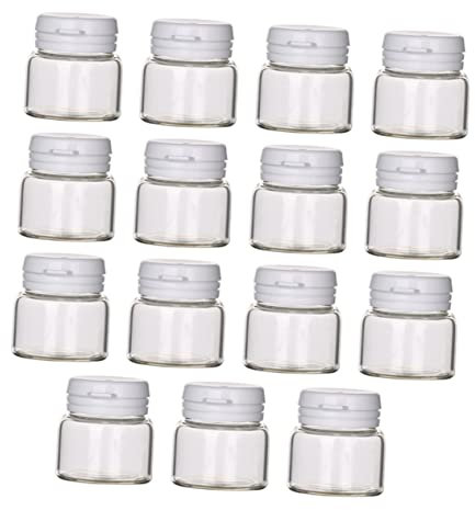 minkissy 15stücke Glascremeflaschen Transparente Behälter Für Kosmetik Wiederverwendbare Leere Flaschen Für Hautpflege Praktisch Für Und Zuhause