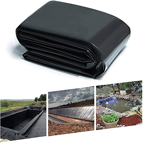 Bâche de bassin en caoutchouc EPDM - 2 x 2 m - 7,9 mm d'épaisseur - Parfaite pour les cascades et les fontaines - Comprend une bâche d'hiver noire - Solution de jardin durable et résistante aux
