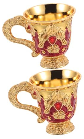 Mipcase 2piezas Cáliz De Flores Relieve Elegante Cáliz De Fiesta De Banquete Copa De Vino Vintage Copa De Halloween Para Beber