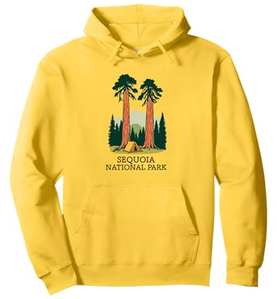 Sequoia National Park California Souvenir Uomo Donna Felpa con Cappuccio