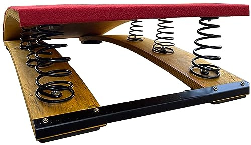 Tremplin de gymnastique robuste pour adolescents ou adultes, en bois dur avec 6 niveaux et tapis antidérapant, pour entraînement en salle de sport, club de sport, arts martiaux, école, charge : 90 kg