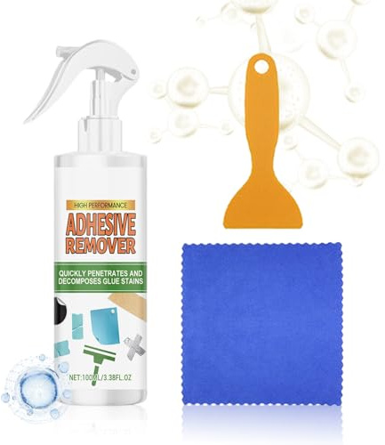 Adhesive Remover - Glue Cleaner Kit 100ML - Remove Labels Windshield And Paint Wall Wallpaper | for Car Window Floor Tile Wall Carpets