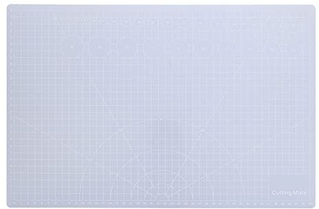 Fdit Selbstheilende Schneidematte, Durchscheinendes Bastel-Schneidebrett mit Rutschfester Oberfläche Zum Papierschnitzen, Modellbau, Schreibtischschutz (A3-transparentes Schneidebrett)