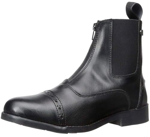 EQUISTAR Women's Zip Paddock Boot Black 7 1/2 M US