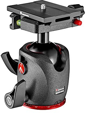 Manfrotto XPRO - Testa a sfera in magnesio con piastra di bloccaggio superiore (MHXPRO-BHQ6)