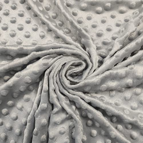 Panini Tessuti, Minky Dots Kuschelstoff – Verkauf ab 50 cm (0,5 m x 150 cm Breite) – Perfekt für Babydecken, Kinderbekleidung, Plüschtiere & DIY‑Projekte