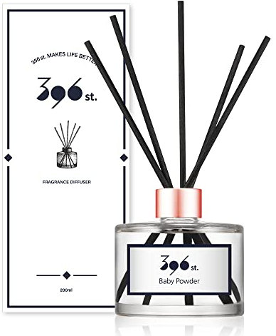 396 st. Schilfrohr-Diffusor, Babypuder (auch bekannt als erfrischende Luft), 200 ml / Schilfrohr-Diffusor-Sets, duftende Öle, Heim- und Badezimmerdekoration
