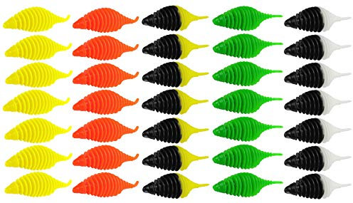 35 FTM Omura Baits Pongo Junior 4cm Knoblauch - Gummiköder für Forelle, Forellenköder zum Spinnfischen, Ultra Light Köder zum Forellenfischen