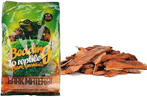 GLOGLOW Terrarium bark Wood Chips, 650g/bag Small bark Wood Chips Forest Terrain Bark Fine Chips Wood Log Terrain Substrate for Reptiles(L) Plants
