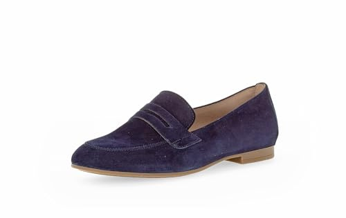 Gabor Donna Mocassini, Signora Pantofole,Pantofola,Scarpe da College,Scarpe Business,Blu (Atlantik),38 EU / 5 UK