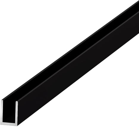 Brixwell Single Aluminum U-Channel for 5/16 Glass, Oil Rubbed Bronze Finish, 95 Stock Length, 3/4 Height, 5/16 Interior Width, 1/2 External Width, Used for Frameless Shower U Channel
