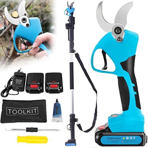 TAHALI Sécateur électrique télescopique, sécateur sans Fil, Coupe-Branches Professionnel Rechargeable, diamètre de Coupe 40 mm, sécateur