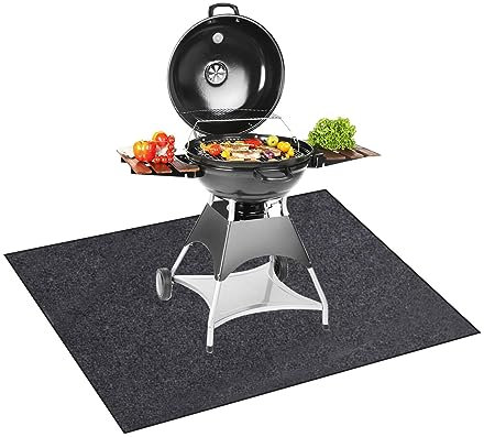 Esterilla para barbacoa, protección del suelo, base ignífuga, 91 x 127 cm, alfombrilla protectora al aire libre