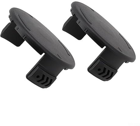 2PCS Lawn Mower Spool Cover, Cordless Lawn Mower Strimmer Wire Cutting Head Cover Grass Trimmer Accessories, for Parkside PRTA