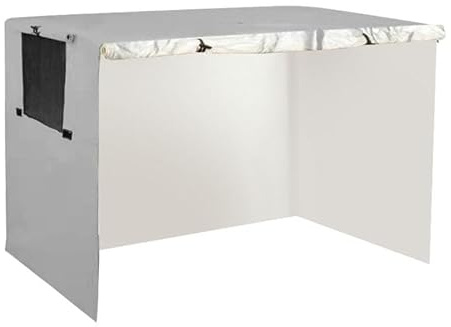 Fenteer 210 Oxford-Stoff-Abdeckung für Haustierhütten, Hundekäfig-Abdeckung, Winddicht, regenfest, langlebig für Herbst und Winter, 125cmx79cmx84cm