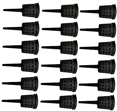 VINTORKY 100piezas Cestas De Fertilización Reutilizables Para Jardinería De Plástico Para Bonsáis y Pequeñas Cestas De Abono Diseño y