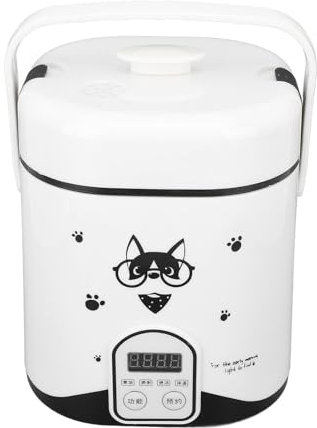 Olla Arrocera para Coche, Mini Olla Arrocera de 1,2 L, 24 V, 180 W, Lonchera Eléctrica, Viaje, Olla Pequeña, Antiadherente Extraíble, Función de Mantener Caliente, Mini Olla