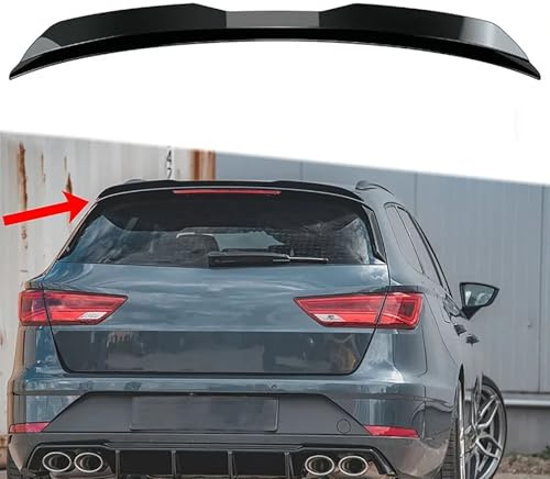 YPFYBHD Heckspoiler, Kompatibel für BMW 1 Series F20 116i 118i 125i 2011-2015 Hatchback, Heckspoiler Lippe, ABS-Dekoration Streifen,A Gloss Black