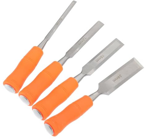 SEWACC 4stücke Stechbeitel-sets Mit Stücken Für Holzarbeiten Multifunktions-stechbeitel Und Schnitzbeitel Mit Ergonomischem Griff Als Holz-gravierbeitel Und Diy-gravierwerkzeuge