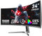 Gawfolk 34 Inch Ultrawide Curved 120Hz Gaming Computer Monitor 1500R PC screen 21:9 UWQHD (3440x1440),G-Sync,178° Viewing Angle,128% sRGB,HDMI、Display Port,Compatible with wall mounted 75x75MM-Black