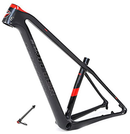 HSIRYAOHD 27,5er 29er Carbon-Fahrradrahmen 38,1 cm/43,2 cm/48,1 cm Hardtail-Mountainbike-Rahmen XC Steckachse 12 x 148 mm Boost-Rahmen, Scheibenbremse, Innenführung (69,5 x 38,1 cm)